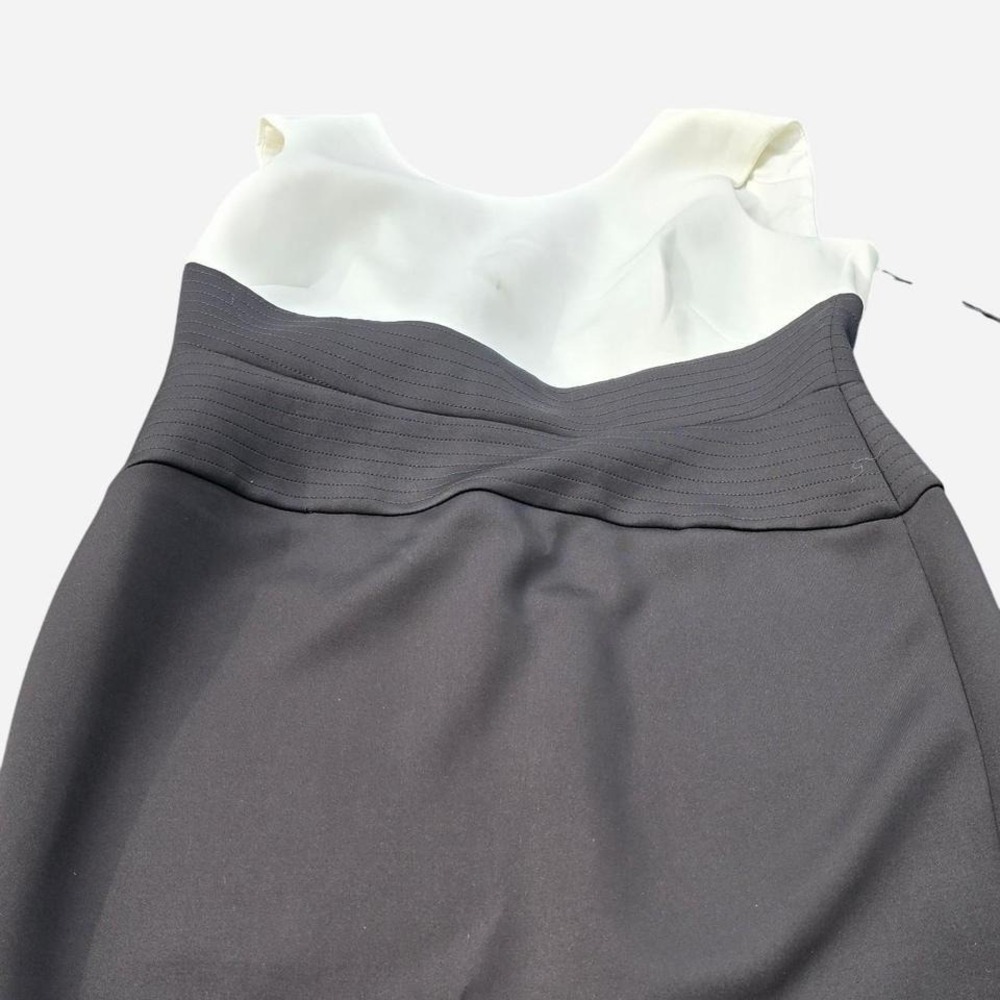 Calvin Klein b & w dress needs repairs